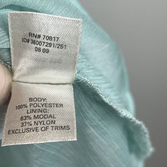 Victorias Secret Tunic Cami Dress Slip Medium Blue Fairy Ethereal Y2K Flowy Top - Picture 4 of 7